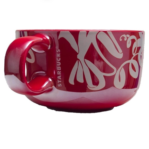 Starbucks 2023 Holiday Edition Red Ribbon extra large coffee or soup mug… - Picture 1 of 11